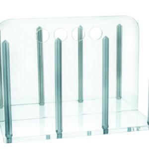 Petri Dish Rack for 60mm Hold up to 60 Dishes - Clear Acrylic