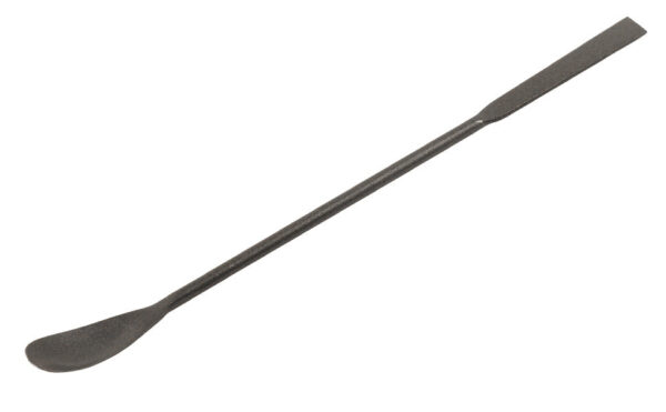 Spatula Spoon, 9" - Teflon Coated Stainless Steel - Flat End & Scoop End