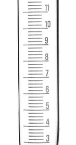 Graduated Centrifuge Tube, 15ml - Borosilicate 3.3 Glass, Conical Shape - 0.2ml White Graduations - Eisco Labs