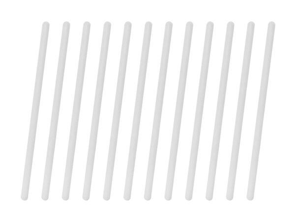 12PK Polypropylene Stirring Rods 5.9" - Rounded Ends 6mm Diameter