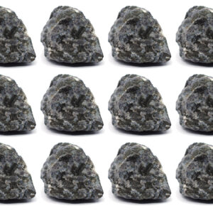12PK Raw Gabbro Rock Specimens, 1" - Geologist Selected Samples - Eisco Labs