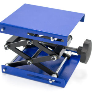 Heavy Duty Laboratory Scissor Jack - Steel Platform 6" by 5"- Max Height 9 5/8", Min Height 2 1/2" - Maximum Stable Weight 55lbs