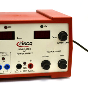 Eisco Labs Regulated DC and Standard AC Power Supply 0 - 30V / 2 Amp - Coarse and Fine Voltage Adjustment, AC 1-6V [1V increments]  (Discontinued)