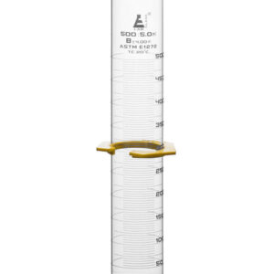 Graduated Cylinder, 500ml - Class A - White Graduations, Hexagonal Base