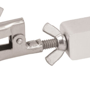 Burette/Test Tube Clamp with Bosshead - PVC Coated Round Jaws, Opens up to 45mm