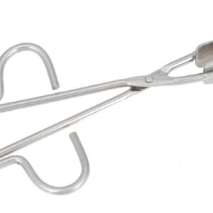 Heavy Duty Flask Tongs, 10" Long, Cork Lined Jaws, Stainless Steel - Eisco Labs