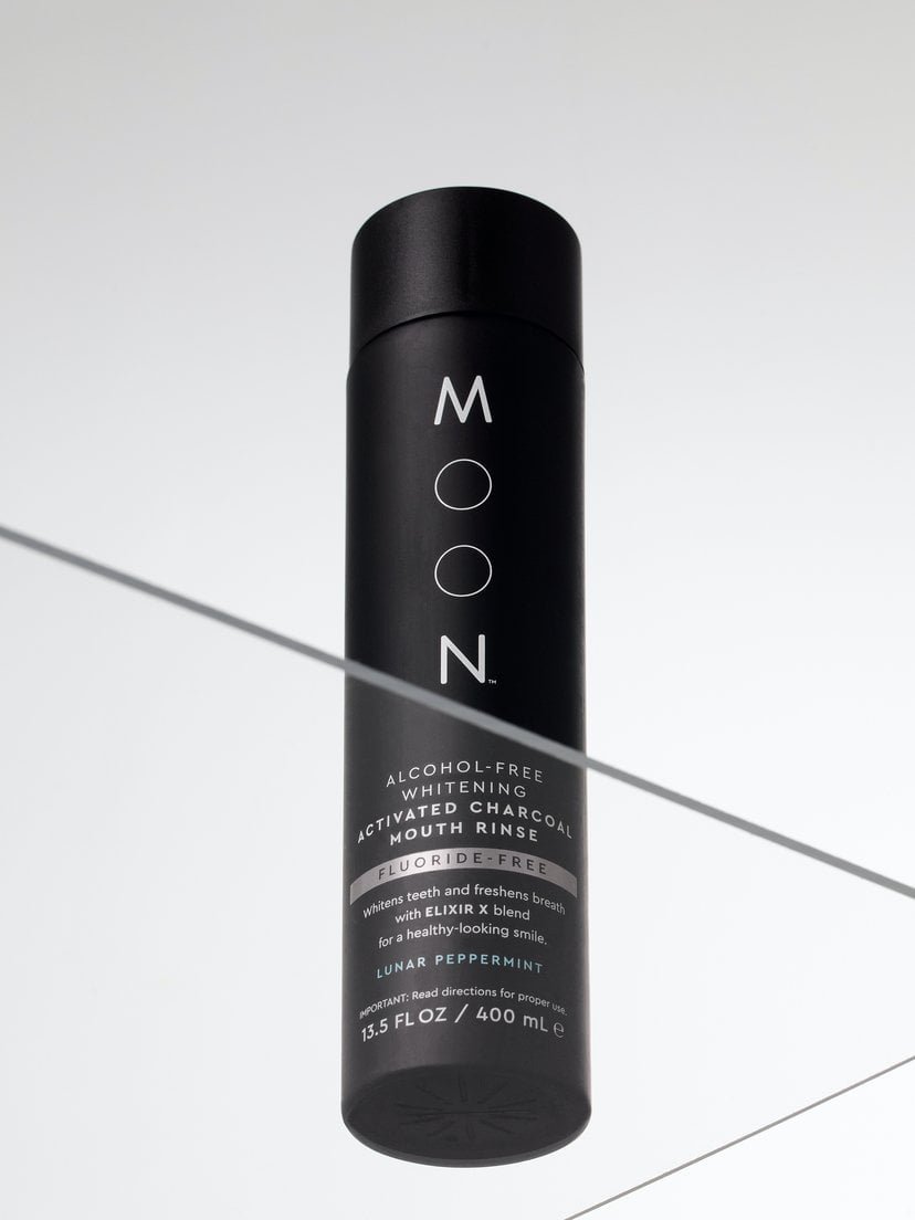 Moon Oral Care Charcoal Mouth Rinse -Lunar Peppermint