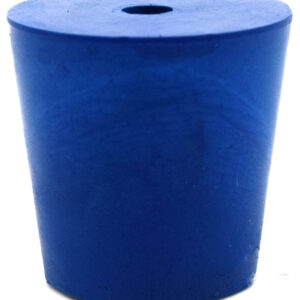 10PK Neoprene Stoppers, 1 Hole - ASTM - Size: #4 - 20mm Bottom, 26mm Top, 25mm Length