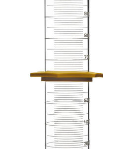 Measuring Cylinder, 1000ml - Class A, ASTM ±3.00ml Tolerance - White Graduations, Hexagonal Base - Borosilicate Glass - Eisco Labs
