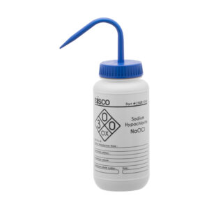 Performance Plastic Wash Bottle,  Sodium Hypochlorite (Bleach), 500 ml - Labeled (1 Color)