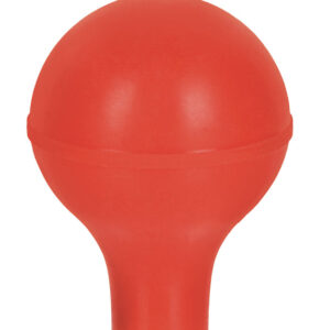 Rubber Bulb, 100ml - Pear Shaped - Heavy Weight Rubber - For use with Pipettes Measuring 0.25" - 0.30" - Eisco Labs