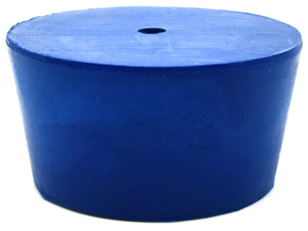10PK Neoprene Stoppers, 1 Hole - ASTM - Size: #10 - 42mm Bottom, 50mm Top, 25mm Length