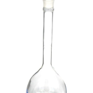 Volumetric Flask, 250ml - Class A, ASTM - Tolerance ±0.120 ml - Glass Stopper -  Single, Blue Graduation - Eisco Labs