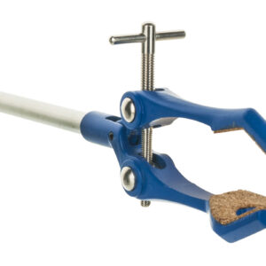 3 Finger Cork Lined Extension Clamp on Rod - 3.4" Max Opening