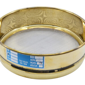 Test Sieve, 8 Inch - Full Height - ASTM No. 18 (1.0mm) - Brass Frame with Stainless Steel Wire Mesh - Eisco Labs