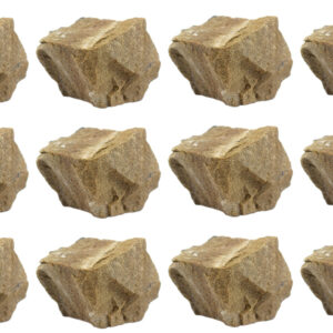 12PK Raw White Sandstone Rock Specimens, 1" - Geologist Selected Samples - Eisco Labs