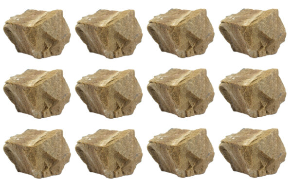 12PK Raw White Sandstone Rock Specimens, 1" - Geologist Selected Samples - Eisco Labs