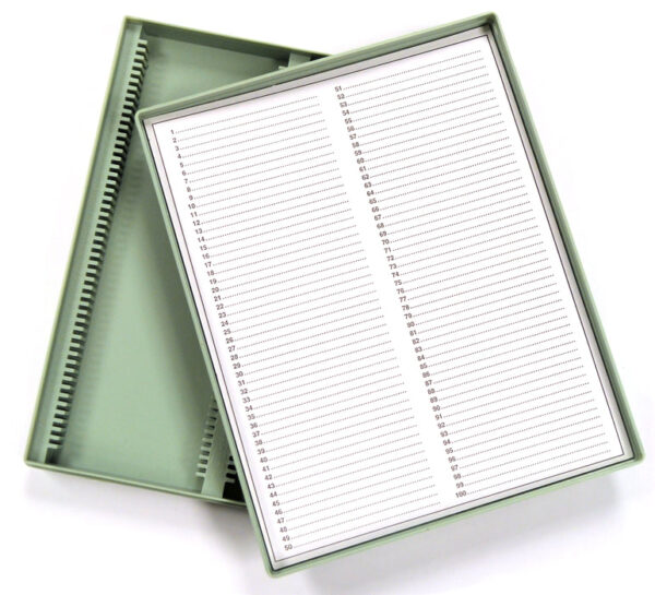 EISCO Slide Box Polystyrene 100 Slides