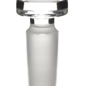 Stopper 10/19 - Flat Head Solid Cone - Borosilicate Glass - Eisco Labs
