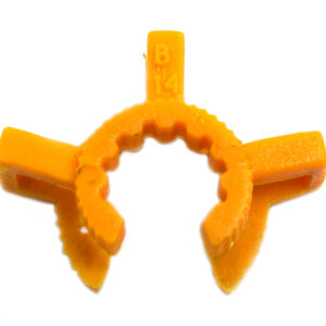 Joint Clip, 14/23 - Chemical & Temperature Resistant, Standard Taper - Yellow, Single Clip - Eisco Labs