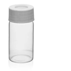 VOA/TOC Clear Vials, 20mL, 100/PK - Borosilicate Glass - ASTM/USP Type I, Class B - PTFE Septa