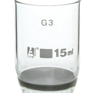 Gooch Crucible, 15ml - Sintered Disc, G-3 Porosity - Borosilicate Glass - Eisco Labs