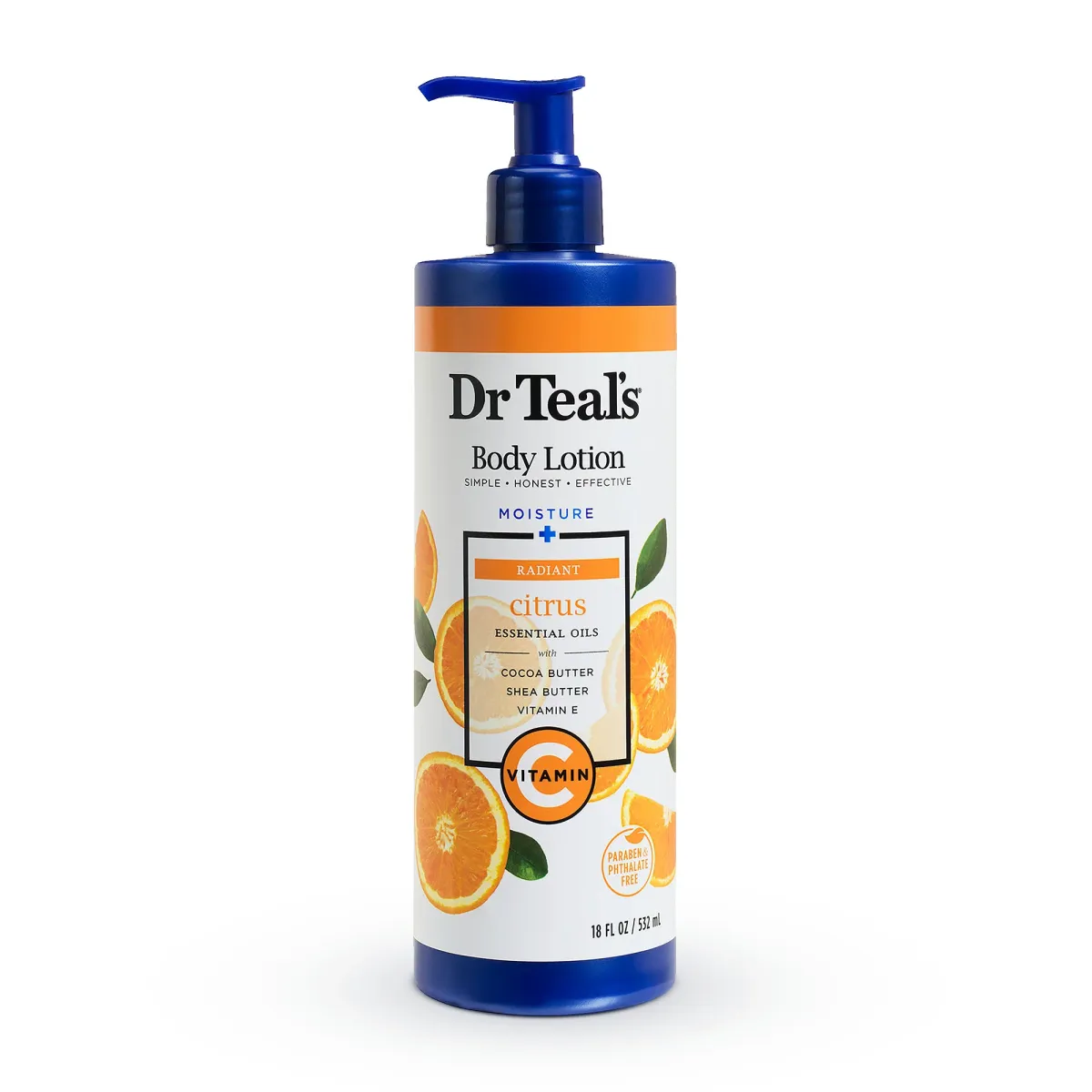 Dr. Teals  Body Lotion with Vitamin C & Citrus Essential oil 532ml