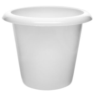 Plant Nursery Pot, 11" Tall - Polypropylene - Downward Extended Rim - Drillable Drain Holes
