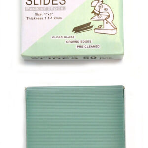 Microscope Glass Slide - Plain - Pack of 50, Size 75 x 25 mm Thickness 1.1 - 1.2 - Eisco Labs