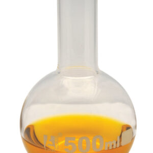 Boiling Flask, 500ml - Borosilicate Glass - Round Bottom, Narrow Neck (1.1" ID) - Eisco Labs
