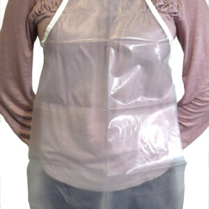 Clear Vinyl Apron, Extra Small - 15"W x 22"L