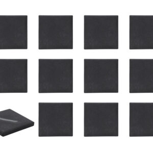 12PK Streak Plates - For Testing Minerals - Off-Black Unglazed Porcelain