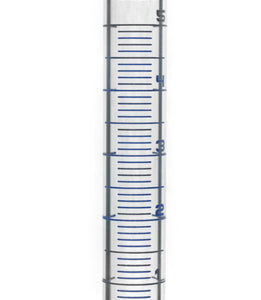 Measuring Cylinder, 5ml - Class A, ASTM - Blue, 0.1ml Graduations - Borosilicate Glass - Eisco Labs