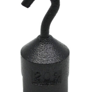 20g Iron Hooked Weight with Slotted Base to Hang Additional Weights - Eisco Labs