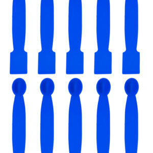 10PK Scoops with Knife Edge, 5.9" - Polypropylene - Chemical Resistant - Dual Ended - Eisco Labs