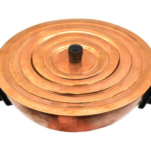 Water Bath, 100ml Capacity, Hemispherical with  Set of Concentric Rings, Two Handles, Sheet Copper - Eisco Labs