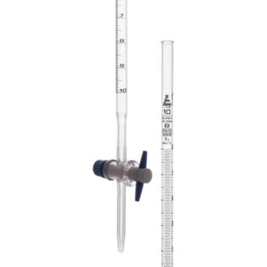 Burettes - PTFE Key stopcock Class 'B' 10 ml White graduation