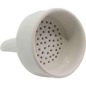 Buchner Funnel, 7.5cm - Porcelain - Straight Sides, Perforated Plate