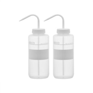 2PK Performance Plastic Wash Bottle, No Label, 1000 ml