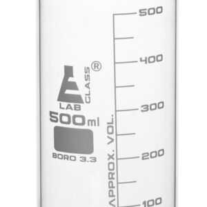 Beaker, 500ml - Tall Form - White Graduations - Borosilicate Glass