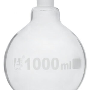 Florence Boiling Flask, 1000ml - 24/29 Interchangeable Joint - Borosilicate Glass - Round Bottom - Eisco Labs