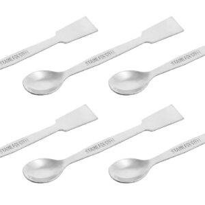 6PK Scoops with Spatula, 4.9" - Stainless Steel, Polished