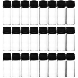 Culture Tube with Screw Cap, 5mL, 24/PK - 16x55mm - Flat Bottom - Borosilicate Glass