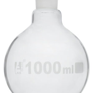 Florence Boiling Flask, 1000ml - 29/32 Interchangeable Joint - Borosilicate Glass - Round Bottom - Eisco Labs