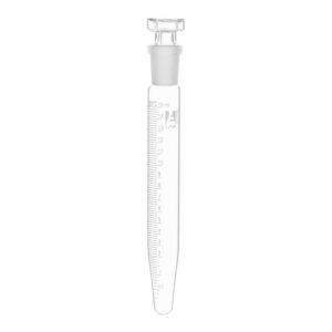 Centrifuge Tube with Glass Stopper, 15mL - Conical, 15x140mm - 0.2mL Graduations - Borosilicate Glass