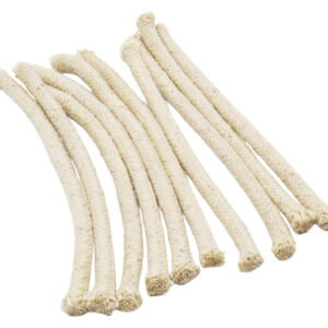 10PK Replacement Wicks - 100% Cotton, Round - For Alcohol Lamp/Tiki Torches - Eisco Labs
