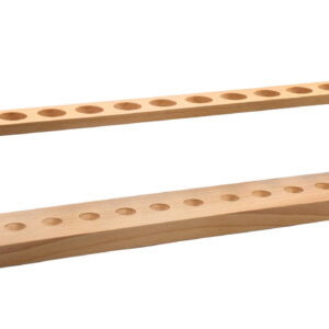 Wooden Test Tube Rack - Holds 12 Tubes - 17" Wide - Polished Wood
