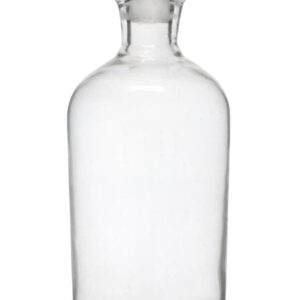 Reagent Bottle 500ml - Narrow Neck - Glass Stopper - Soda Glass