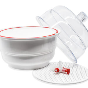 Desiccator Vacuum, 20cm - PTFE plug and stopcock - Autoclavable