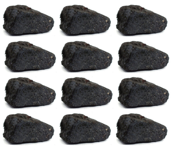 12PK Raw Lodestone Rock Specimens, 1" - Geologist Selected Samples - Eisco Labs